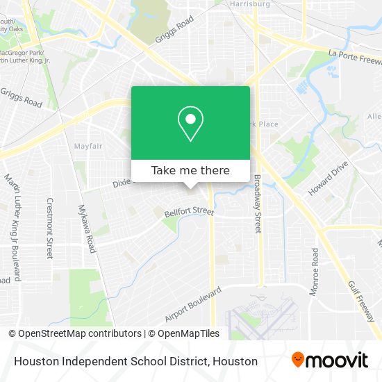 Houston Independent School District map