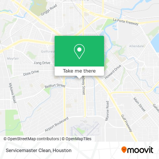 Mapa de Servicemaster Clean