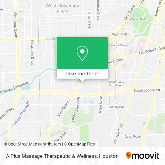 A Plus Massage Therapeutic & Wellness map