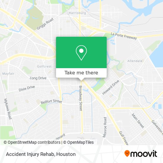 Accident Injury Rehab map