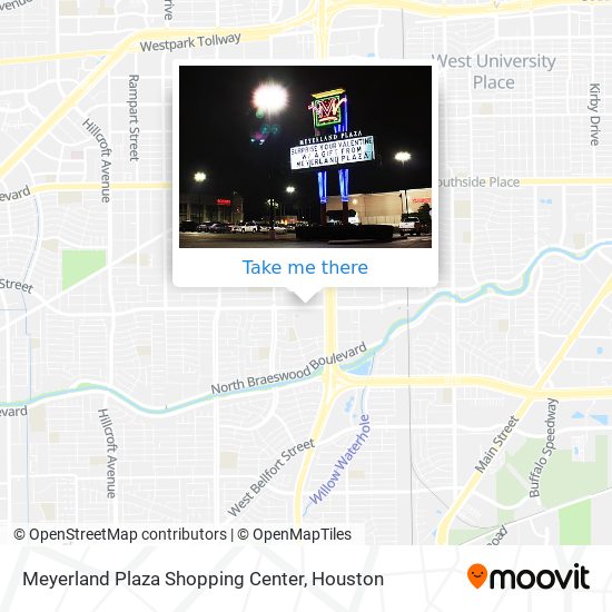 Mapa de Meyerland Plaza Shopping Center