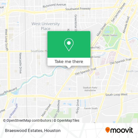 Mapa de Braeswood Estates