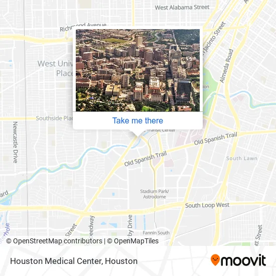 Mapa de Houston Medical Center