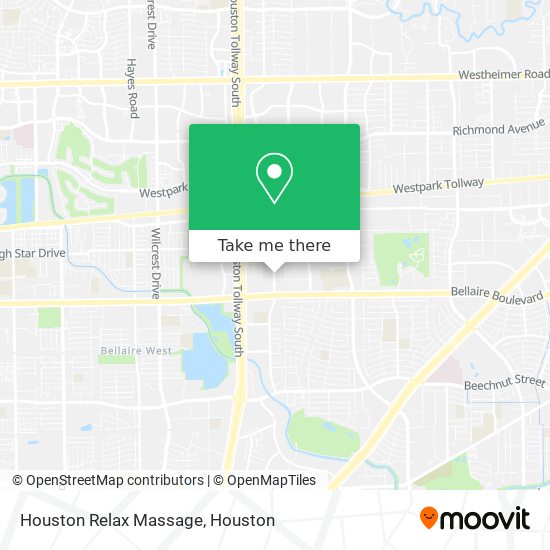 Mapa de Houston Relax Massage