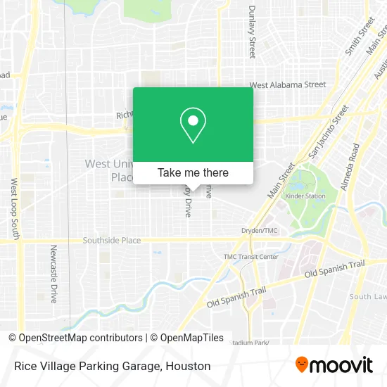 Mapa de Rice Village Parking Garage