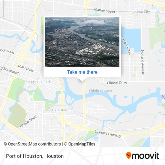 Port of Houston map