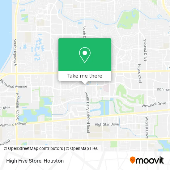 High Five Store map