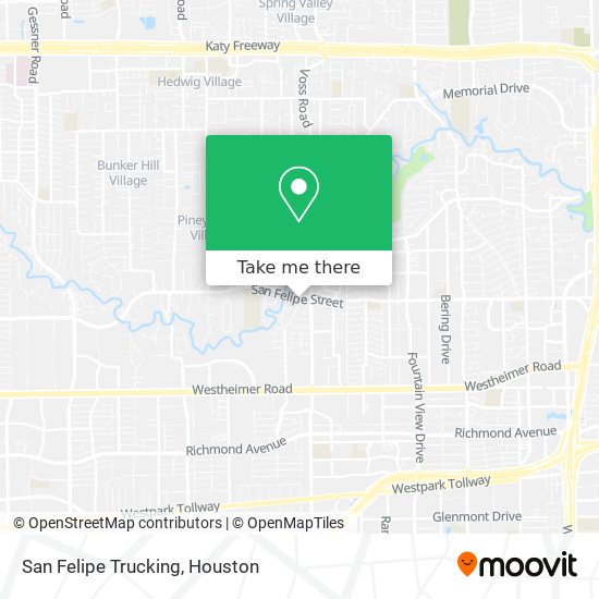 San Felipe Trucking map