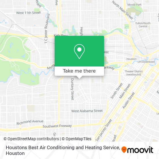 Mapa de Houstons Best Air Conditioning and Heating Service