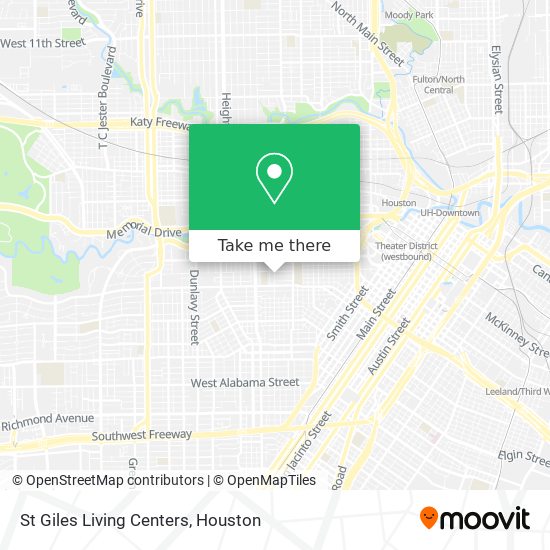 St Giles Living Centers map