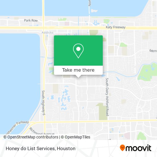 Mapa de Honey do List Services