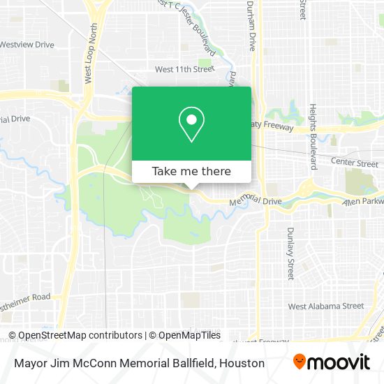Mayor Jim McConn Memorial Ballfield map