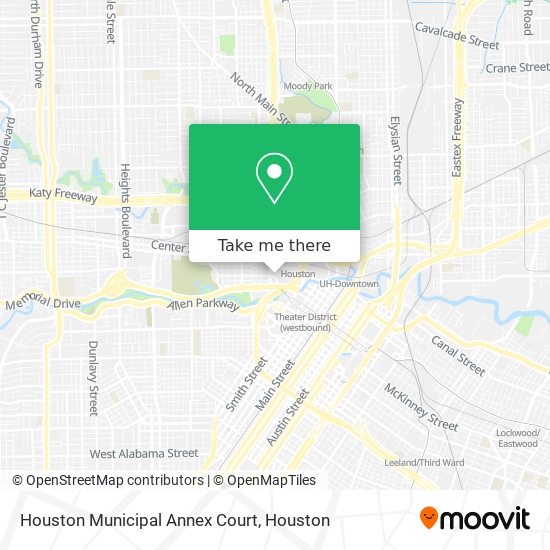 Houston Municipal Annex Court map