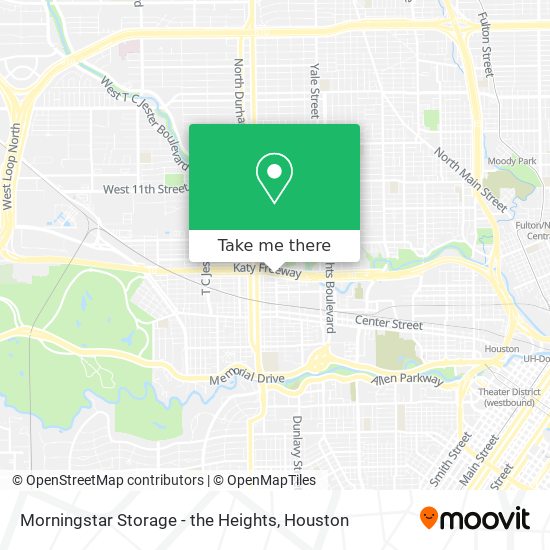 Morningstar Storage - the Heights map