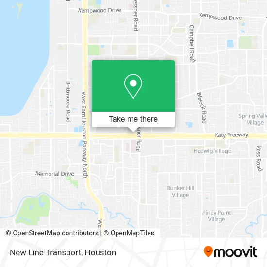 New Line Transport map