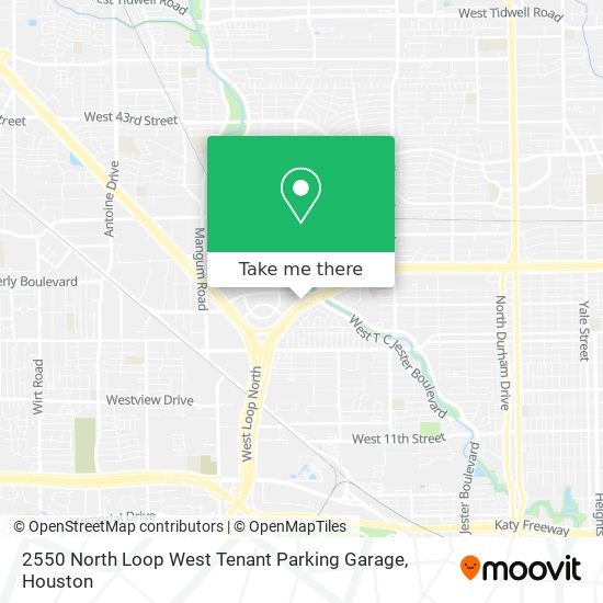 2550 North Loop West Tenant Parking Garage map