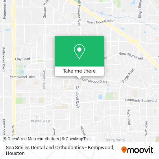 Sea Smiles Dental and Orthodontics - Kempwood map