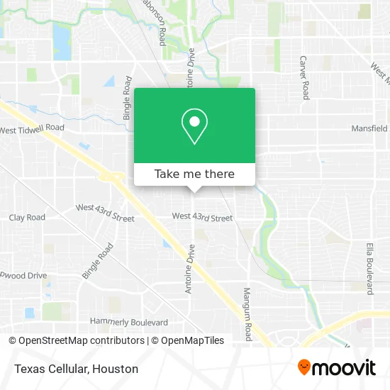 Texas Cellular map