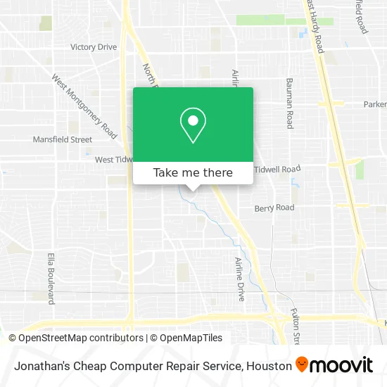 Jonathan's Cheap Computer Repair Service map