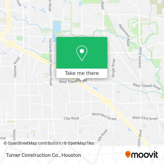 Mapa de Turner Construction Co.