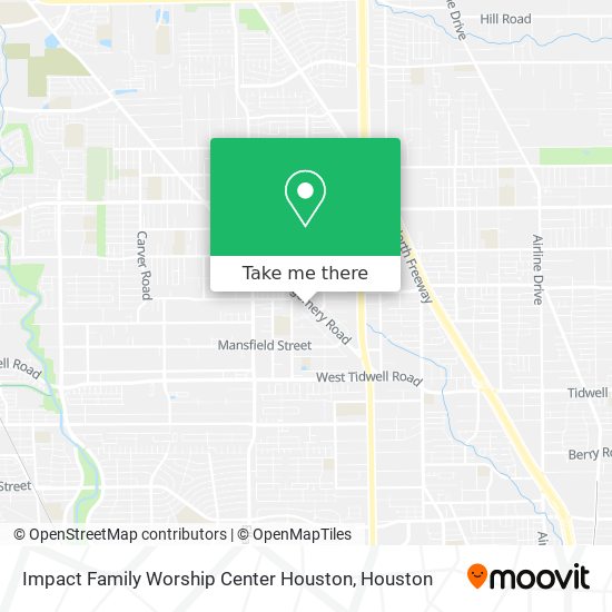 Mapa de Impact Family Worship Center Houston