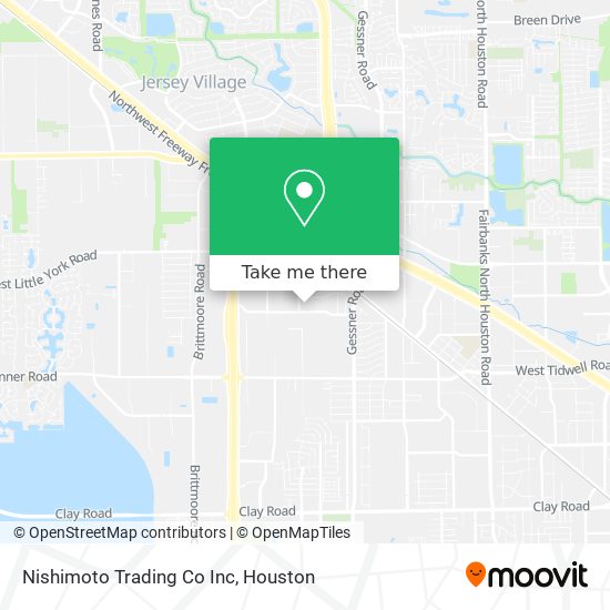 Nishimoto Trading Co Inc map