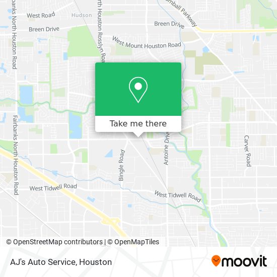 Mapa de AJ's Auto Service