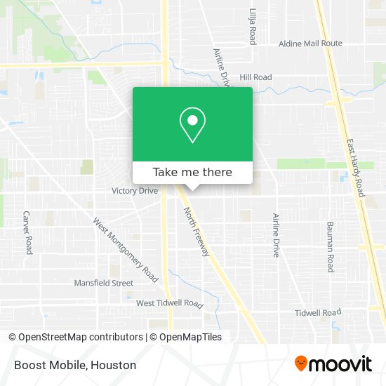 Mapa de Boost Mobile