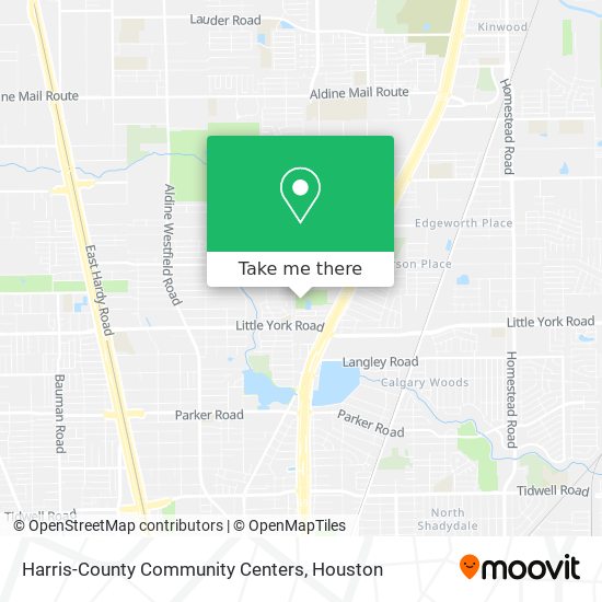 Harris-County Community Centers map