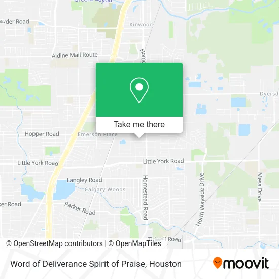 Mapa de Word of Deliverance Spirit of Praise