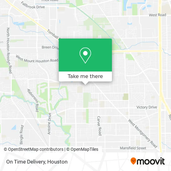 On Time Delivery map