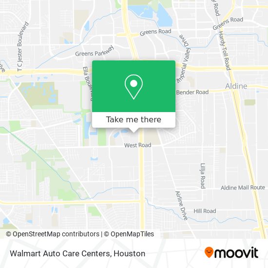 Walmart Auto Care Centers map