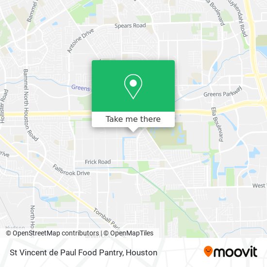 St Vincent de Paul Food Pantry map