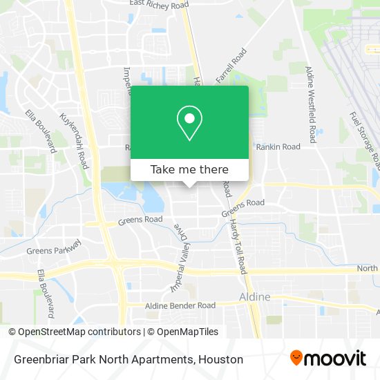 Mapa de Greenbriar Park North Apartments