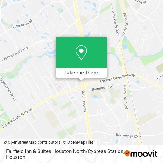 Mapa de Fairfield Inn & Suites Houston North / Cypress Station