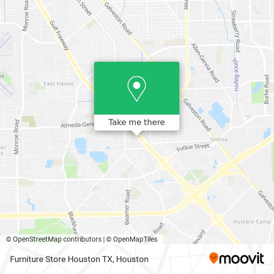 Furniture Store Houston TX map