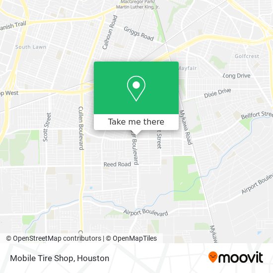 Mobile Tire Shop map