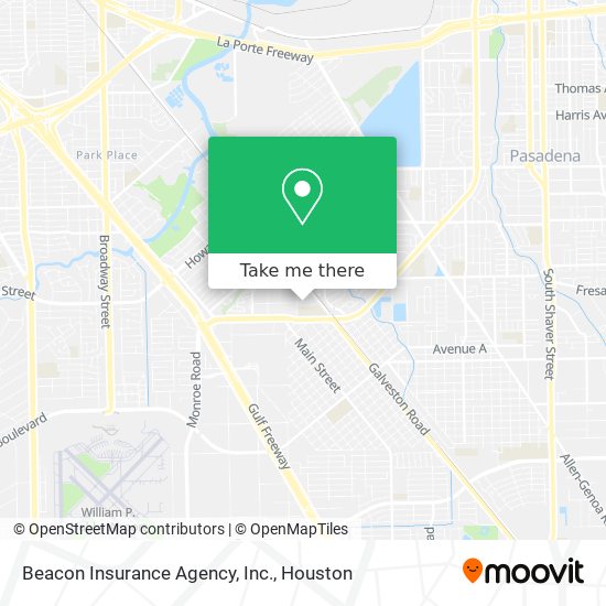 Mapa de Beacon Insurance Agency, Inc.