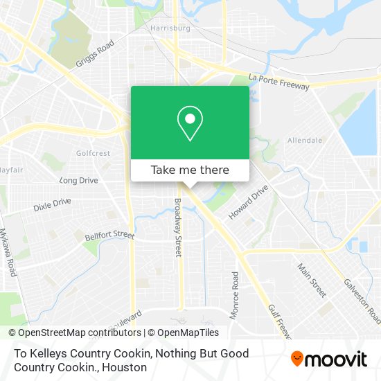 To Kelleys Country Cookin, Nothing But Good Country Cookin. map