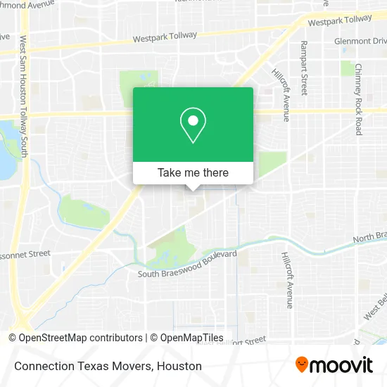 Connection Texas Movers map