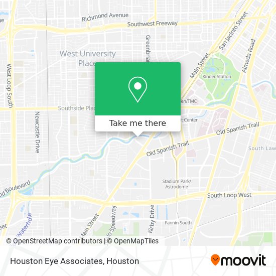 Houston Eye Associates map