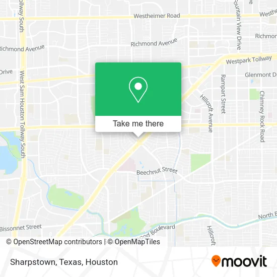 Mapa de Sharpstown, Texas