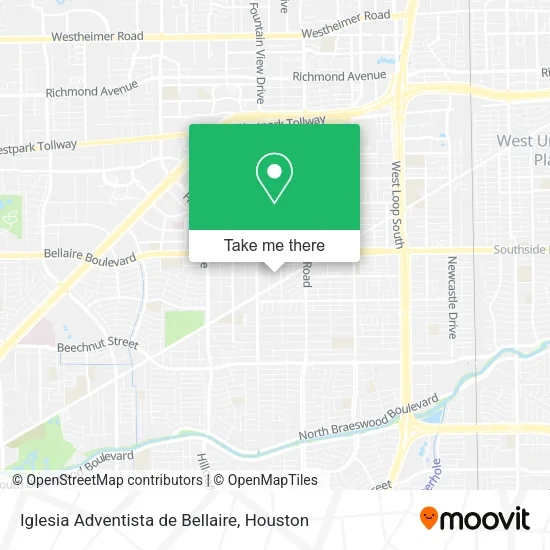 Iglesia Adventista de Bellaire map