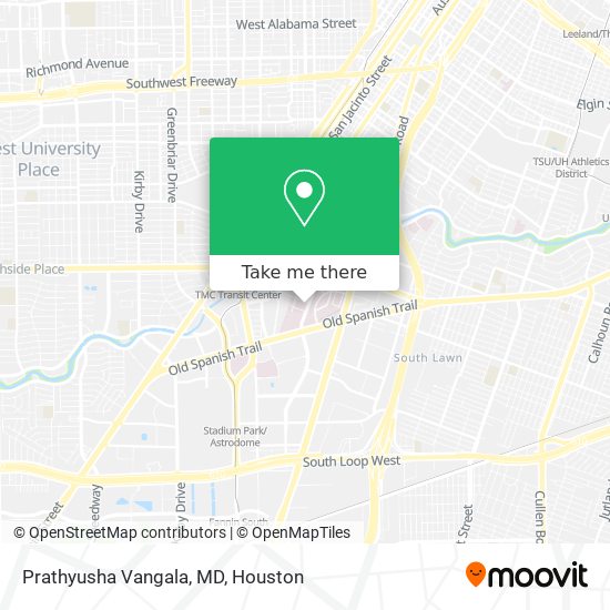 Prathyusha Vangala, MD map