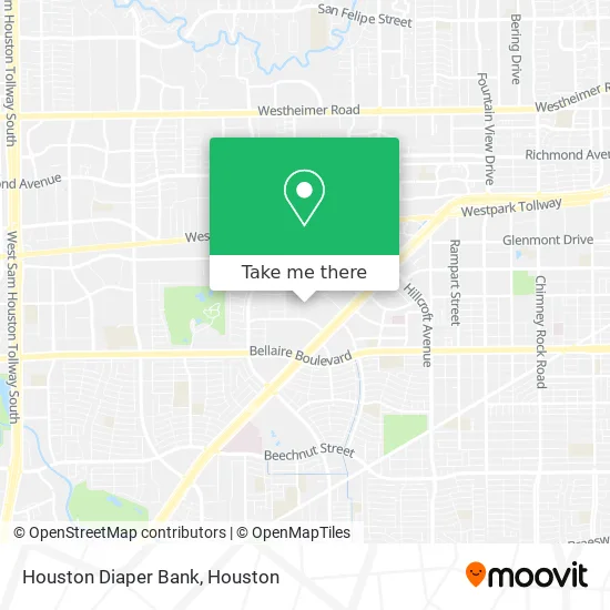 Mapa de Houston Diaper Bank