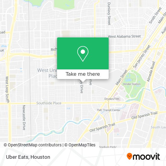 Uber Eats map