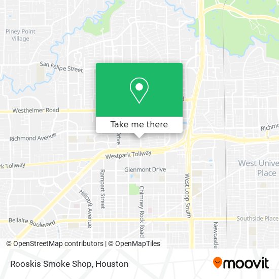 Mapa de Rooskis Smoke Shop