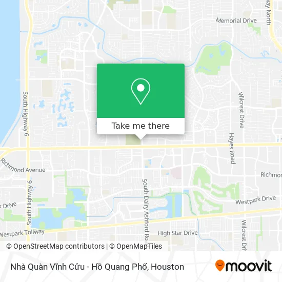 Mapa de Nhà Quàn Vĩnh Cửu - Hồ Quang Phố