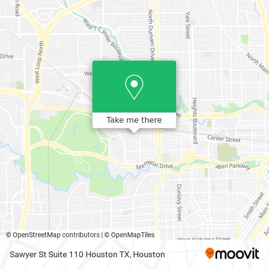 Sawyer St Suite 110 Houston TX map