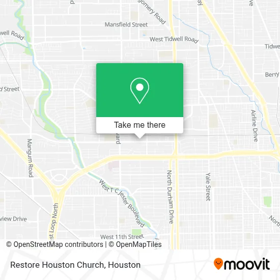 Restore Houston Church map